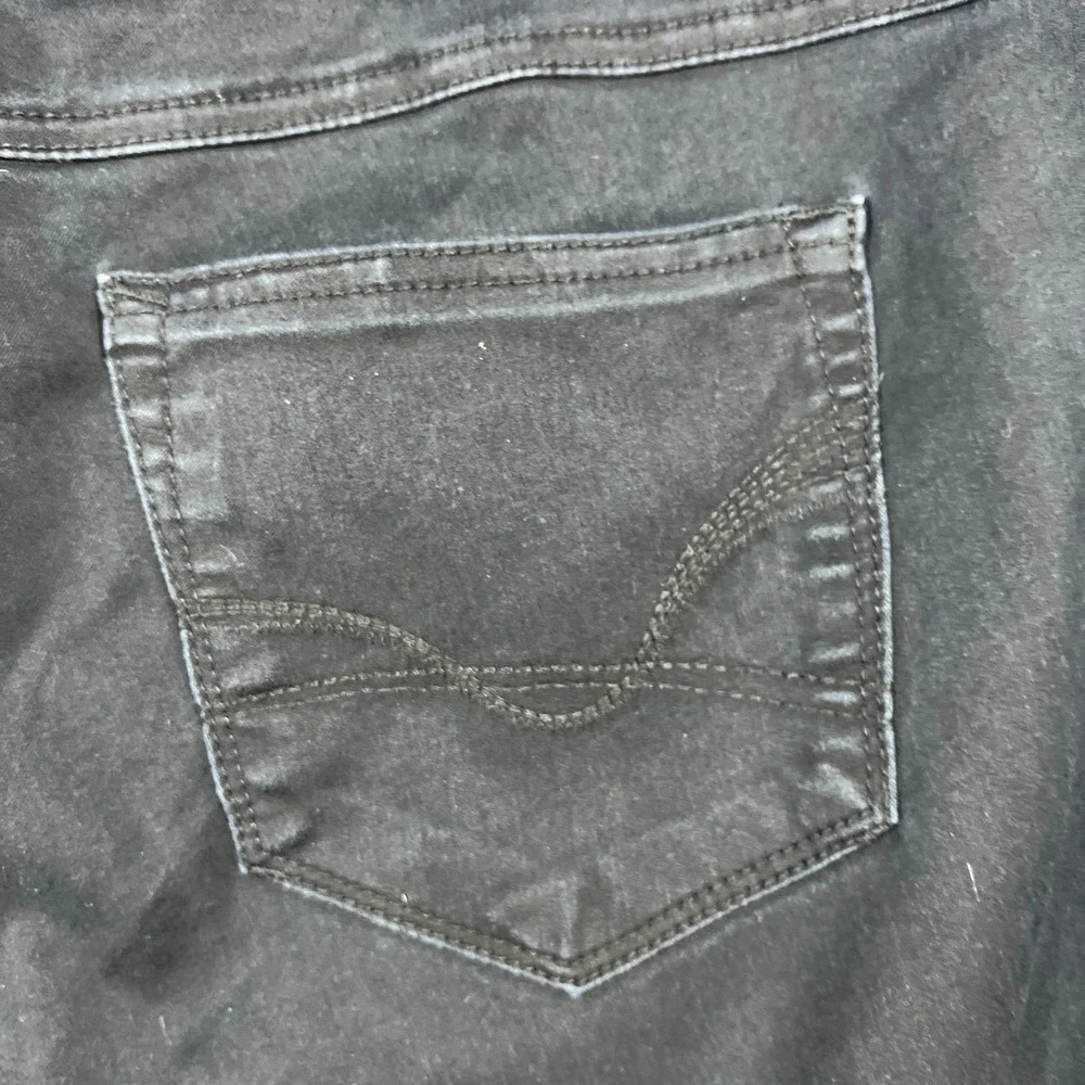 DB Established 1962 Jeans Women 16 Black Denim Cotton Stretch High Rise Straight